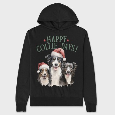 Happy Collie Days, Hanorac Oversize Barbati (Unisex)