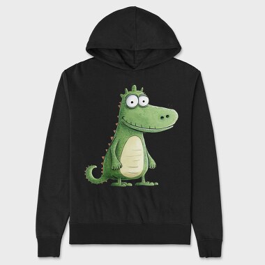 Happy Dino Smile Joy, Hanorac Oversize Barbati (Unisex)
