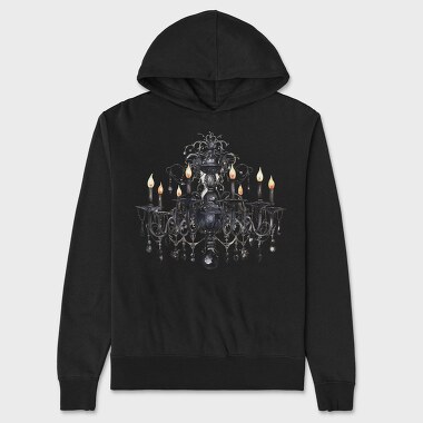 Haunted Chandelier, Hanorac Oversize Barbati (Unisex)