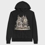Haunted Gothic Cottage, Hanorac Oversize Barbati (Unisex)