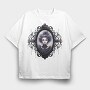 Haunted Gothic Mirror, Tricou Oversize Barbati (Unisex)