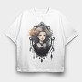 Haunted Mirror Frame, Tricou Oversize Barbati (Unisex)