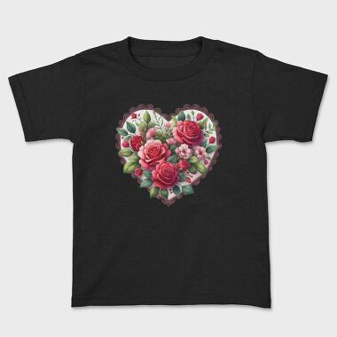 Heart Floral Love, Tricou Copii