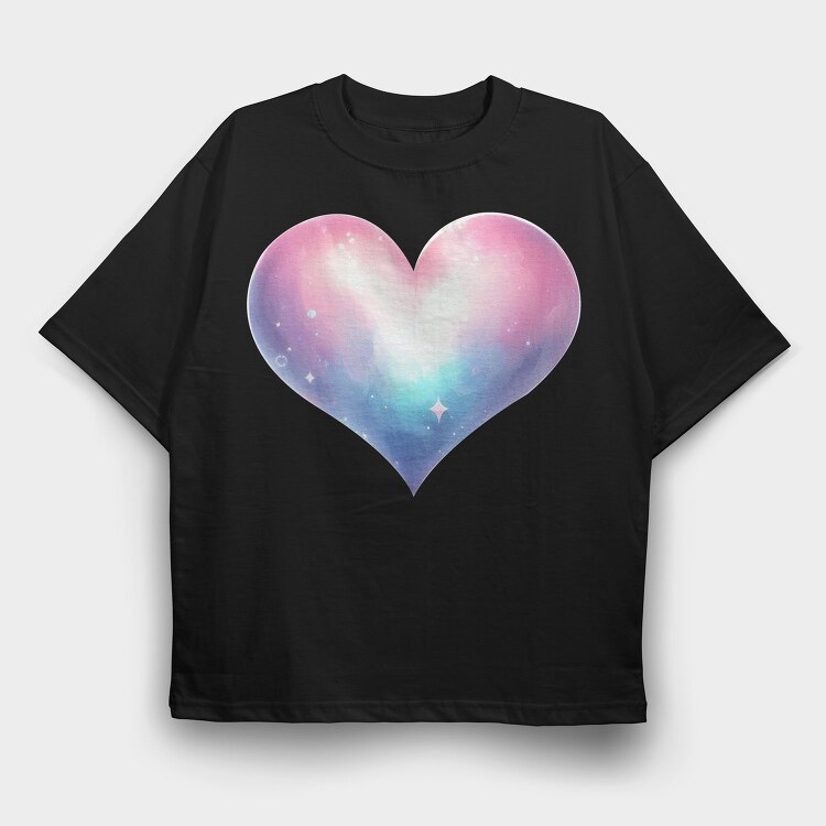 Heart Galaxy Splendor, Tricou Oversize Barbati (Unisex)