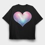 Heart Galaxy Splendor, Tricou Oversize Barbati (Unisex)