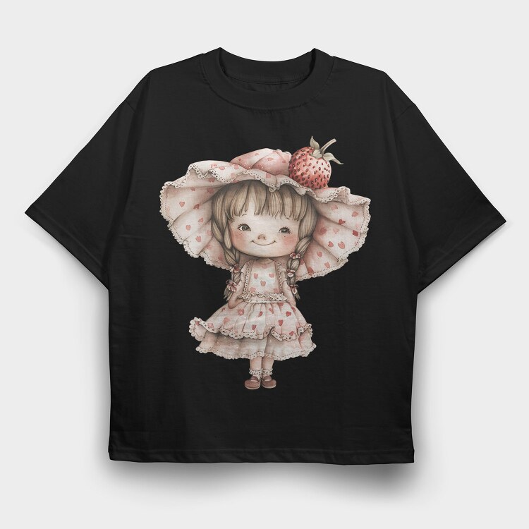Heart Hat Bun, Tricou Oversize Barbati (Unisex)