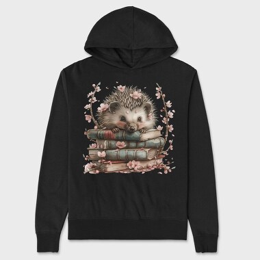 Hedgehog Books Flowers, Hanorac Oversize Barbati (Unisex)