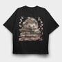 Hedgehog Books Flowers, Tricou Oversize Barbati (Unisex)