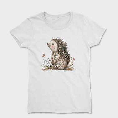 Hedgehog Flowers Garden, Tricou Femei