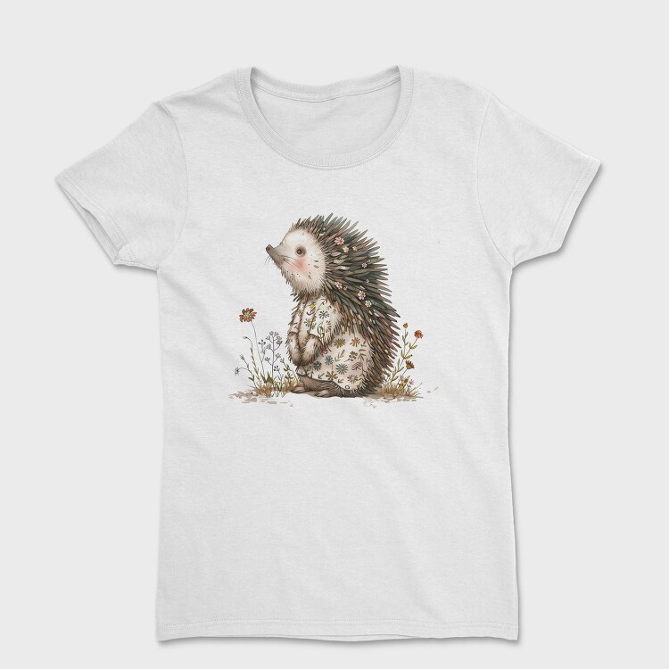 Hedgehog Flowers Garden, Tricou Femei