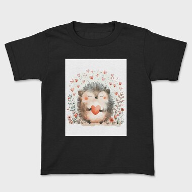 Hedgehog Love Flowers, Tricou Copii