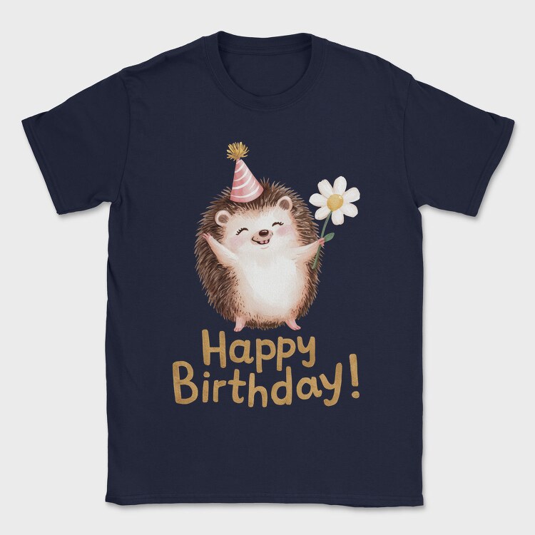 Hedgehog Party Hat, Tricou Barbati (Unisex)
