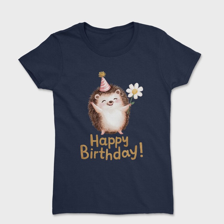 Hedgehog Party Hat, Tricou Femei