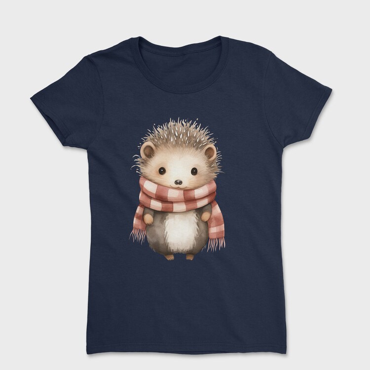 Hedgehog Scarf Woodland, Tricou Femei