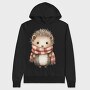 Hedgehog Scarf Woodland, Hanorac Oversize Barbati (Unisex)