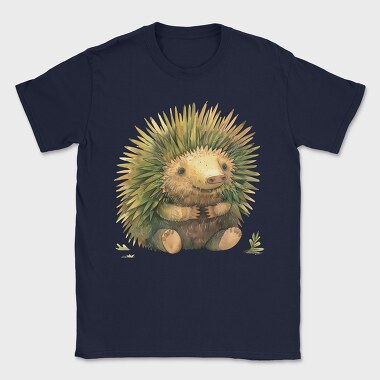 Hedgehog Sitting Woodland, Tricou Barbati (Unisex)