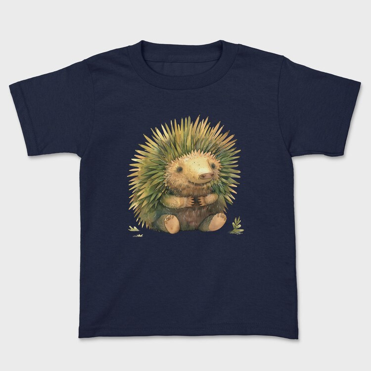 Hedgehog Sitting Woodland, Tricou Copii