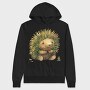Hedgehog Sitting Woodland, Hanorac Oversize Barbati (Unisex)