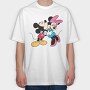 Mickey Minnie Hug 1, Tricou Oversize Barbati (Unisex)