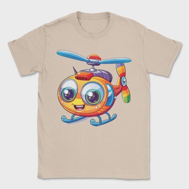Helicopter Face Clipart, Tricou Barbati (Unisex)