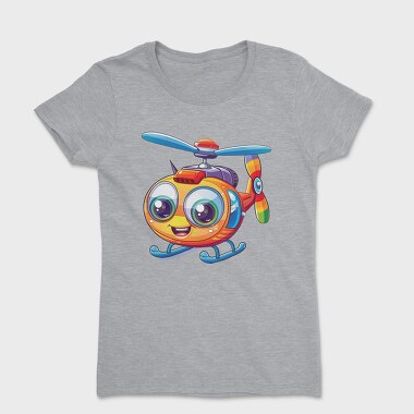 Helicopter Face Clipart, Tricou Femei