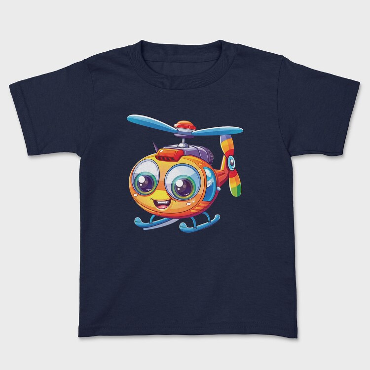 Helicopter Face Clipart, Tricou Copii