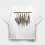 Herbalist Hanging Bunches, Tricou Oversize Barbati (Unisex)
