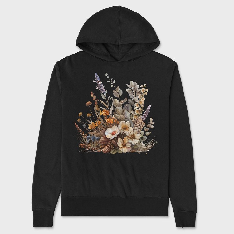 Herbalist Witch Flora, Hanorac Oversize Barbati (Unisex)