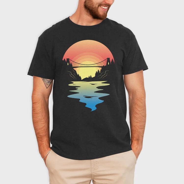 Bristol Bridge, Tricou Barbati (Unisex)