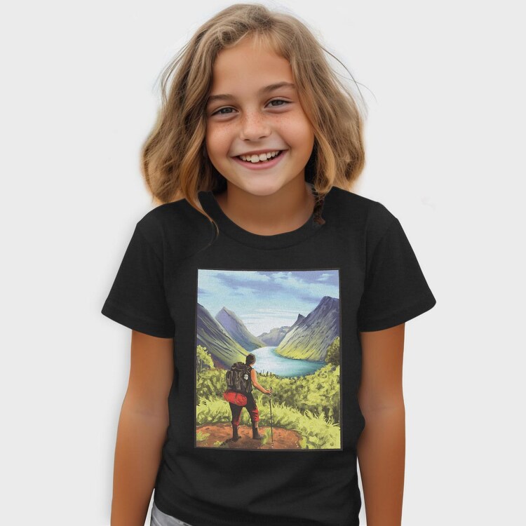 Hiker Landscape, Tricou Copii
