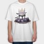 Halloween Figs Candles, Tricou Oversize Barbati (Unisex)