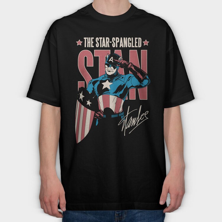 Star Spangled Salute, Tricou Oversize Barbati (Unisex)