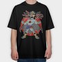 Red Dragon Eight, Tricou Oversize Barbati (Unisex)