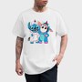 Stitch Unicorn Hoodie, Tricou Barbati (Unisex)