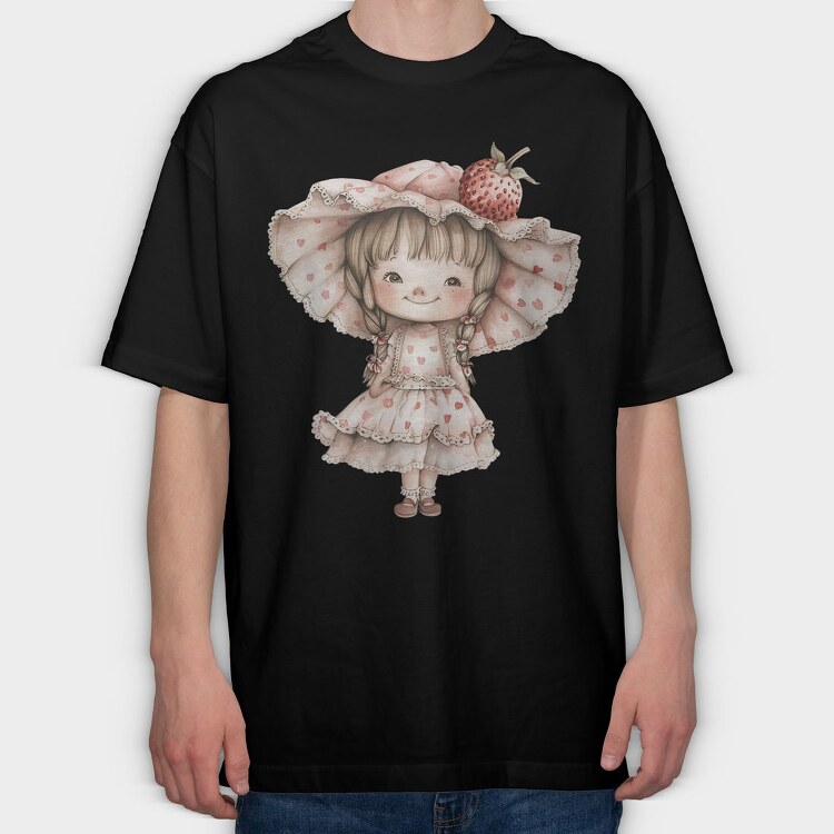 Heart Hat Bun, Tricou Oversize Barbati (Unisex)