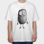 Halloween Fuzzy Monster, Tricou Oversize Barbati (Unisex)