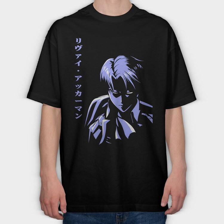 Blue Shadow Samurai, Tricou Oversize Barbati (Unisex)