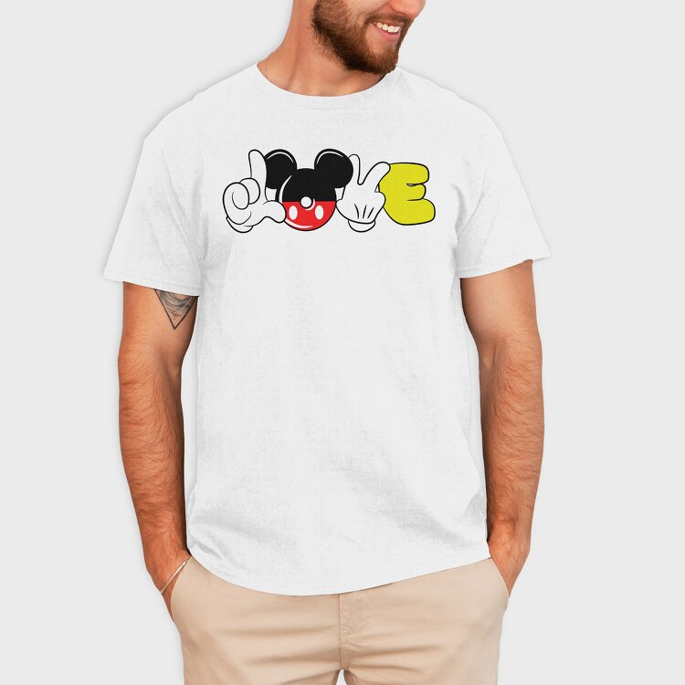 Mickey Peace, Tricou Barbati (Unisex)