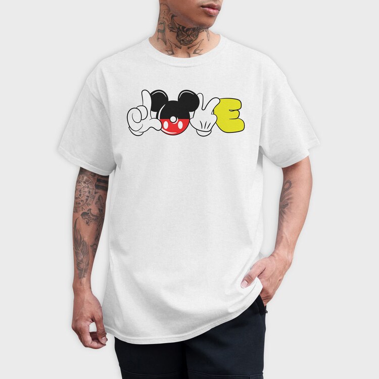 Mickey Peace, Tricou Barbati (Unisex)