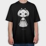 Halloween Ghost Girl, Tricou Oversize Barbati (Unisex)