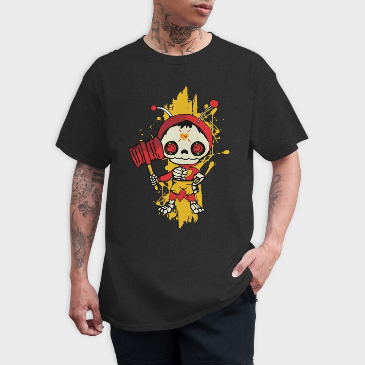 Sugar Skull Cherub, Tricou Barbati (Unisex)