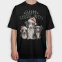 Happy Collie Days, Tricou Oversize Barbati (Unisex)
