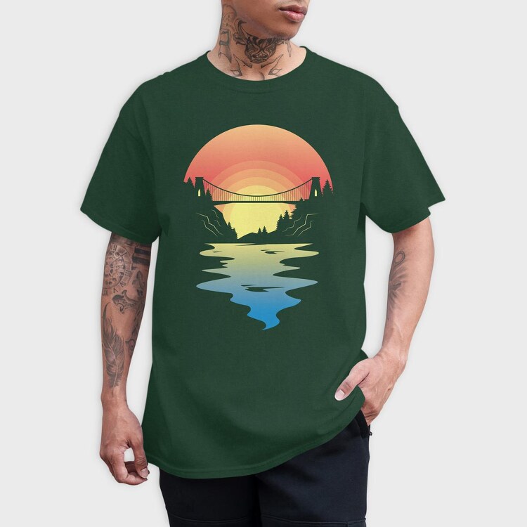 Bristol Bridge, Tricou Barbati (Unisex)
