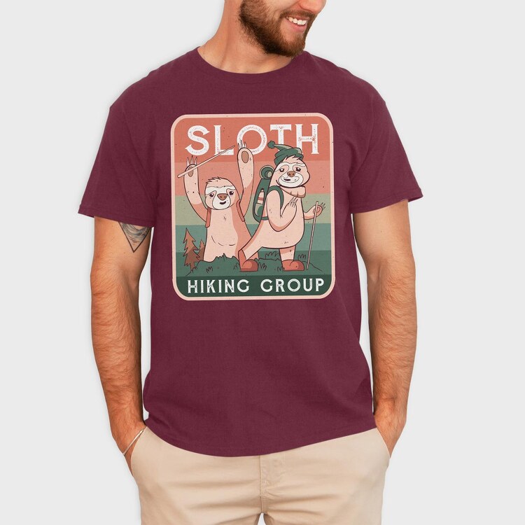Sloth Hiking Group, Tricou Barbati (Unisex)
