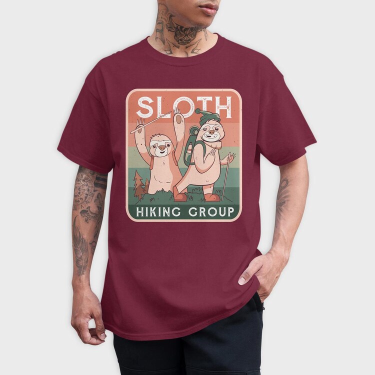 Sloth Hiking Group, Tricou Barbati (Unisex)