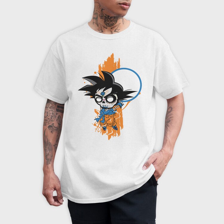 Sugar Skull Goku, Tricou Barbati (Unisex)