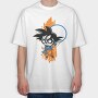 Sugar Skull Goku, Tricou Oversize Barbati (Unisex)