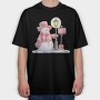 Happy Holidays Snowman, Tricou Oversize Barbati (Unisex)