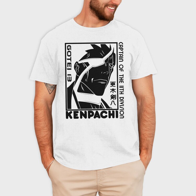 Captain Kenpachi, Tricou Barbati (Unisex)