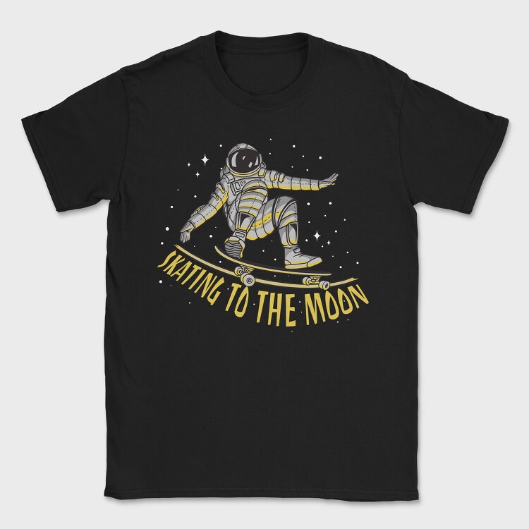 Skating to the Moon, Tricou Barbati (Unisex)
